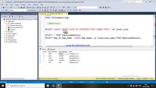 55.UPPER()  AND LOWER() FUNCTION IN SQL