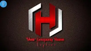 H Logo make with  Pixellab | Logo Mockup | How to make Logo | Miramid Designer
