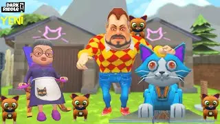 LEGENDARY DARK RIDDLE NEW ADVENTURE. CAT ROBOTS 😂 Dark Riddle Agatha's Story