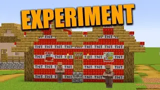 Experiment TNT Village 01 #minecraft