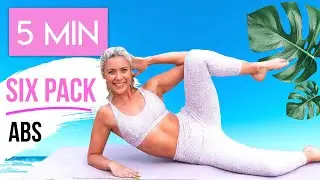 5 MIN SMALL WAIST WORKOUT 💕 Get Flat Abs & Toned Obliques