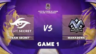 TEAM SECRET vs MAHADEWA | Group Stage Day 1 - Game 1 | KEPO.ID HOK Online Tournament 2024