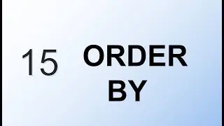 ORDER BY