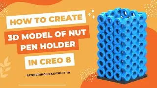 3d modelling and rendering of Nut Pen holder || NA.3Dstudio