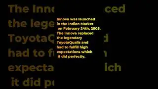 history of Innova in India #shorts