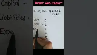 #Accounts shorts#commerce shorts#easy tricks#debit and credit rules#debit and credit tricks