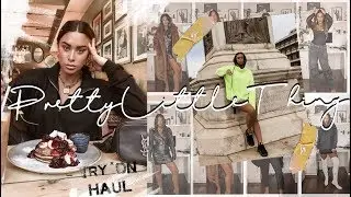 HUGE PrettyLittleThing TRY ON haul! My Cyber week top picks!