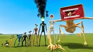 NEW SIZE COMPARISON OF NEW ALL SIREN HEAD TREVOR HENDERSON in Garry's Mod (P2)