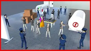 Police Mission: Weapons Factory || SAKURA School Simulator
