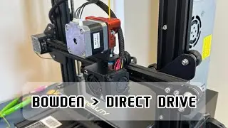 3D printer transformation: Ender 3 was originally a Bowden printer and became a Direct Drive prin...