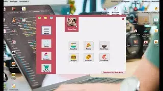 C# UI Design of Flat Desktop Application of Fast Food Restaurant