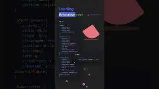 Bouncy Square Loading Animation using HTML & CSS #shorts #html #css