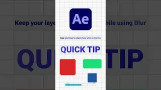 How to keep your Layer’s edges sharp while using Blur Effect on Adobe After Effects