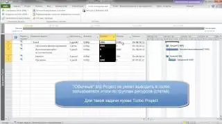 График работ в MS Project с бюджетом в Excel автоматом