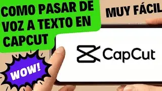 Como pasar de voz a texto en capcut.🤔🤔