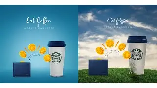 Facebook  Ad - Coffee Banner Ads ? Poster Design in Adobe Photoshop CC | Designhob