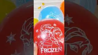 FROZEN BALLOON SQUEEZIE#balloons #frozen #shorts #asmr
