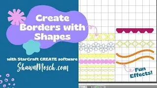 Learn to create Borders with basic shapes in StarCraft CREATE software - Use Object on Path Effect