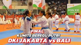 Final Kumite Beregu Putri DKI Jakarta vs Bali