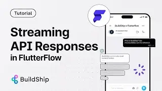 Using Streaming API responses in FlutterFlow with BuildShip - NEW Template and Tutorial