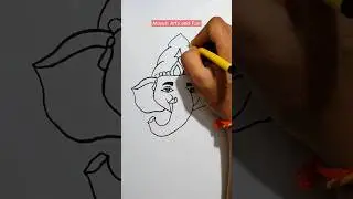 Happy Ganesh Chaturthi😍🙏🏼 #shorts #drawing #ganpatibappa