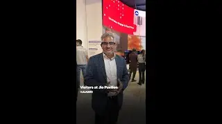 Visitors at Jio Pavilion #JioAtIMC