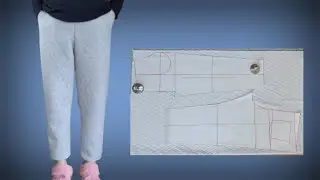 트레이닝 바지 만들기 /  재단 재봉 쉽게하는방법  Making training pants / Easy way to cut and sew