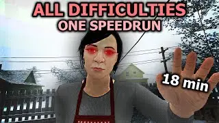 All Difficulties in ONE SPEEDRUN - No Glitches/Cheats - 18 minutes - SchoolBoy Runaway