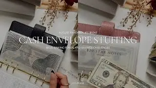 Cash Envelope Stuffing | $1,043 | August Paycheck #2