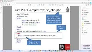 PHP 01 - First PHP example