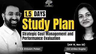 1.5 Days Study Plan for CA Final SCMPE | Study Plan for CA Final Exam || SCMP Study Plan
