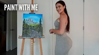 Peaceful Mountain Painting: Take a Break and Paint With Me