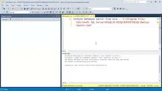 How to restore master database