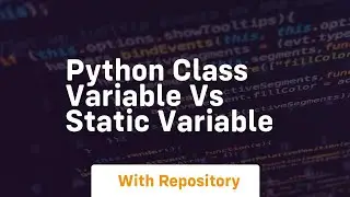 python class variable vs static variable