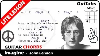 IMAGINE ✌ - John Lennon 👓 ( Lyrics and GuiTar Chords ) 🎸