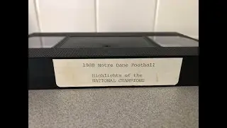 1988 Notre Dame homemade highlights