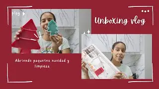 UNBOXING NAVIDAD VLOG | Limpieza y accesorios navidad Temu