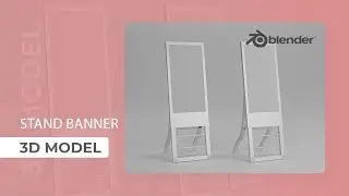 Stand Banner 3d  modeling tutorials | blender 3d modeling tutorials | graphitake