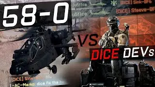 Dice devs were NOT prepared for this heli | 58-0 BF6 Open Beta Game