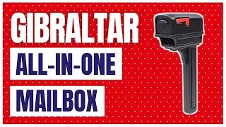 Gibraltar Mailboxes Gentry Large Capacity Double-Walled Plastic Black, All-In-One Mailbox