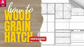 Quick and Easy Free Custom Wood texture hatch in CAD in 2 min : AutoCAD Tutorial