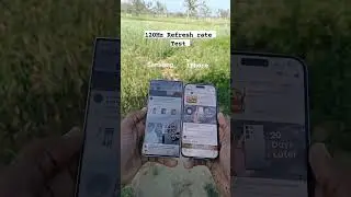 120HZ Refresh rate test Iphone14pro vs Samsung galaxy S23 ultra 
