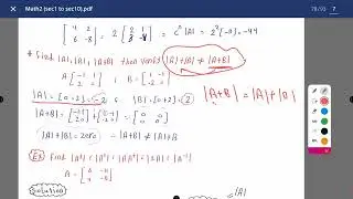 Properties of Determinants & Ad joint section 3 3 & 3 5