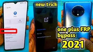 one plus 7t frp bypass 2021 || one plus FRP unlock