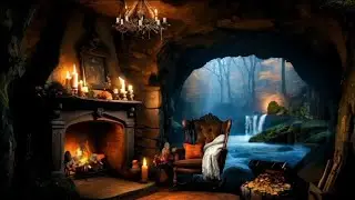 Thunderstorm on the Mysterious Island. Sound of rain and thunder. Deep relaxation and stress relief
