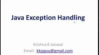 Java Exception Handling