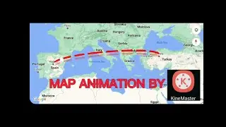 How to edit map animation by kinemaster | tutorial