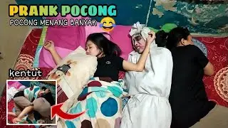 PRANK POCONG DI KOSAN CEWEK CANTIK MALAH KETEMU TIMUN!! AUTO TEGANG 😳