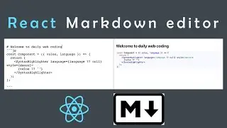 React markdown editor