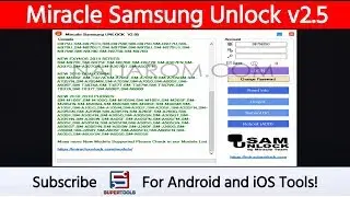 Miracle Samsung Unlock v2.5 - Best Samsung Country Unlock Tool | Super Tools